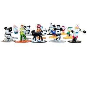 15 Jada MetalFigs: Disney Mickey Minnie Donald Duck Figures Lot